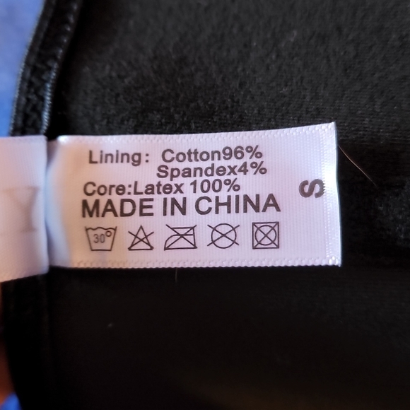 YIANNA size S 8 bones latex waist trainer 4 hooks zip up - Picture 3 of 3